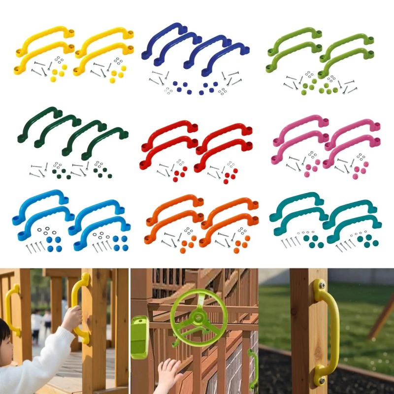Kids Outdoor Climbing Frame - Ensemble de 4 poignées pour structure