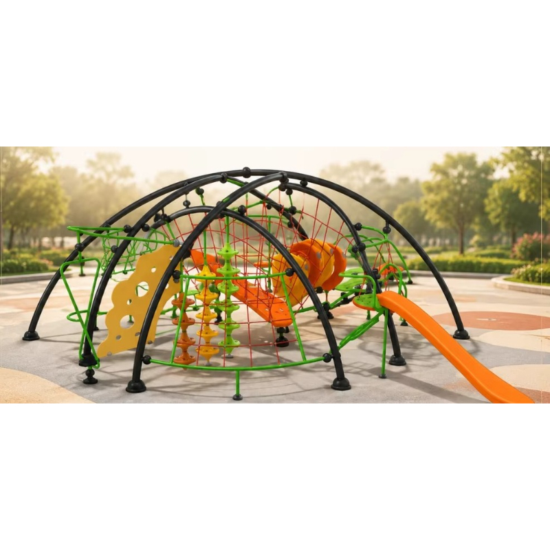 Kids Outdoor Climbing Frame - Structure d'escalade, dôme en corde d'extérieur,