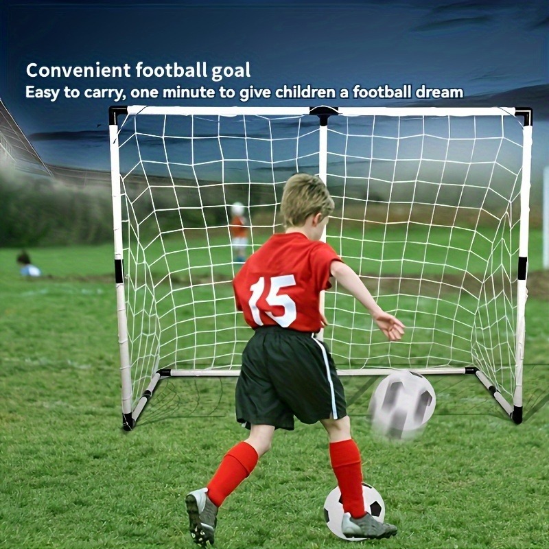 Kids Outdoor Climbing Frame - Ensemble de buts de football pliables