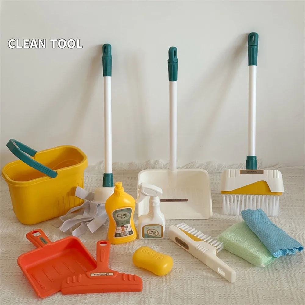 Kids Outdoor Broom - 12 pièces/ensemble enfants ensemble de nettoyage