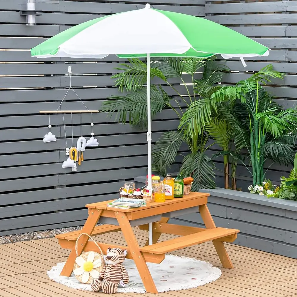 Table de pique-nique 4-en-1 en - Kids Outdoor Furniture Set avis et prix