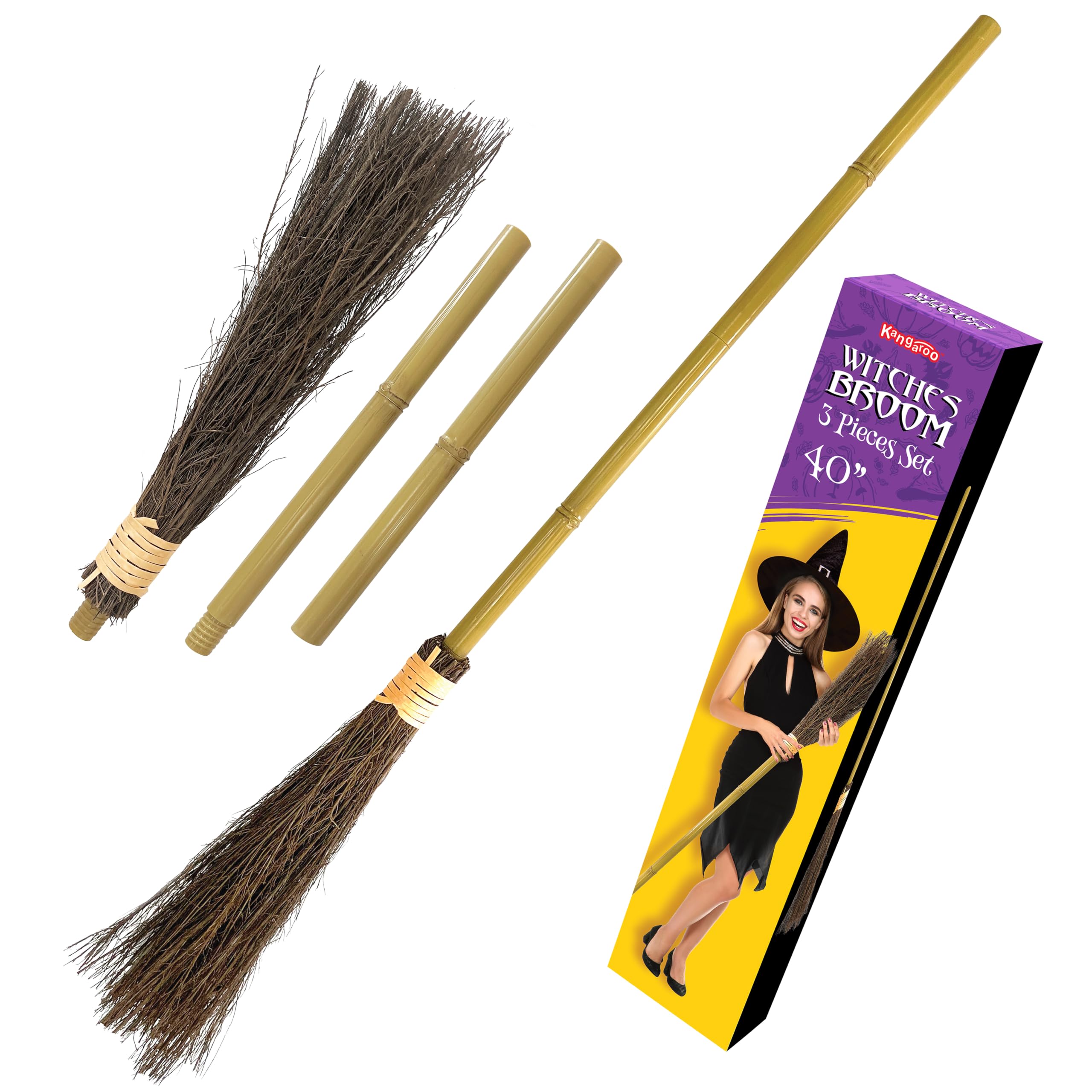 Balai de sorcière en bambou de - Kids Outdoor Broom avis et prix